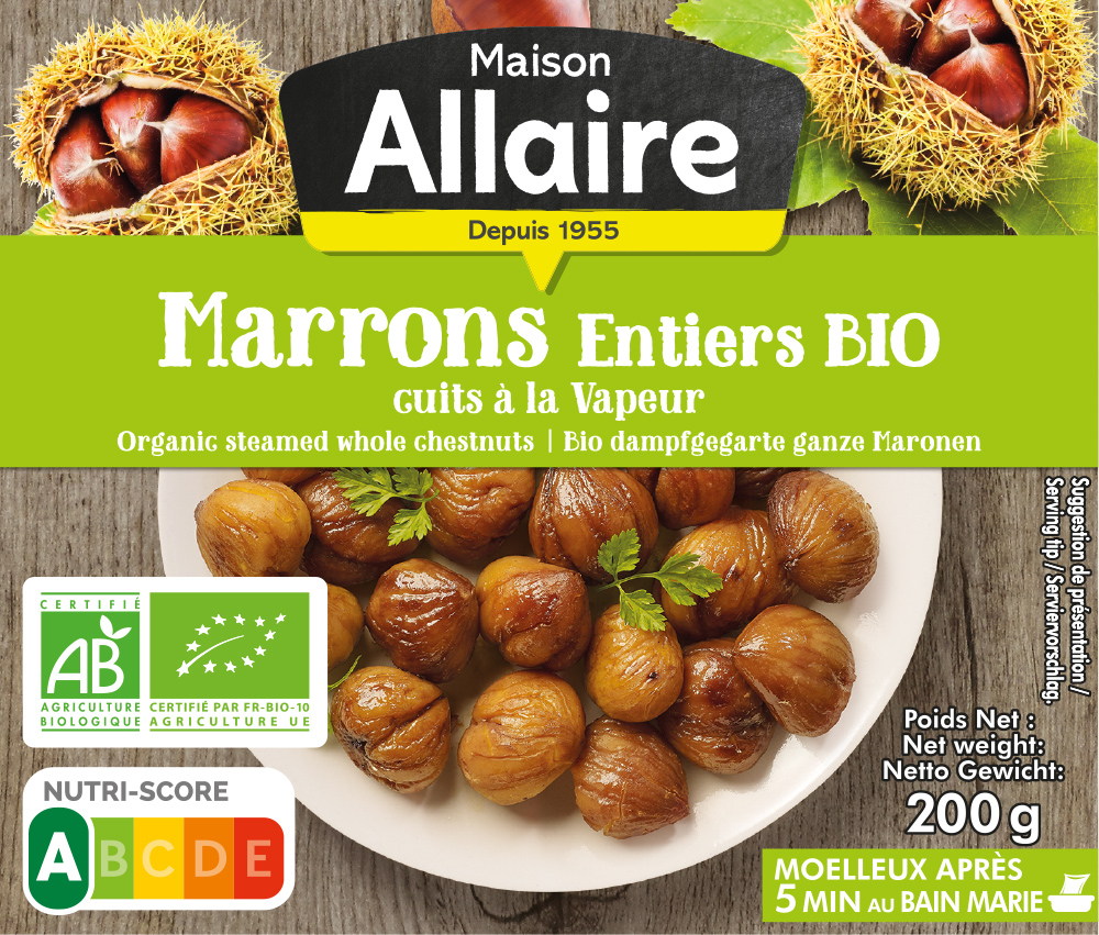 Marrons entiers Bio