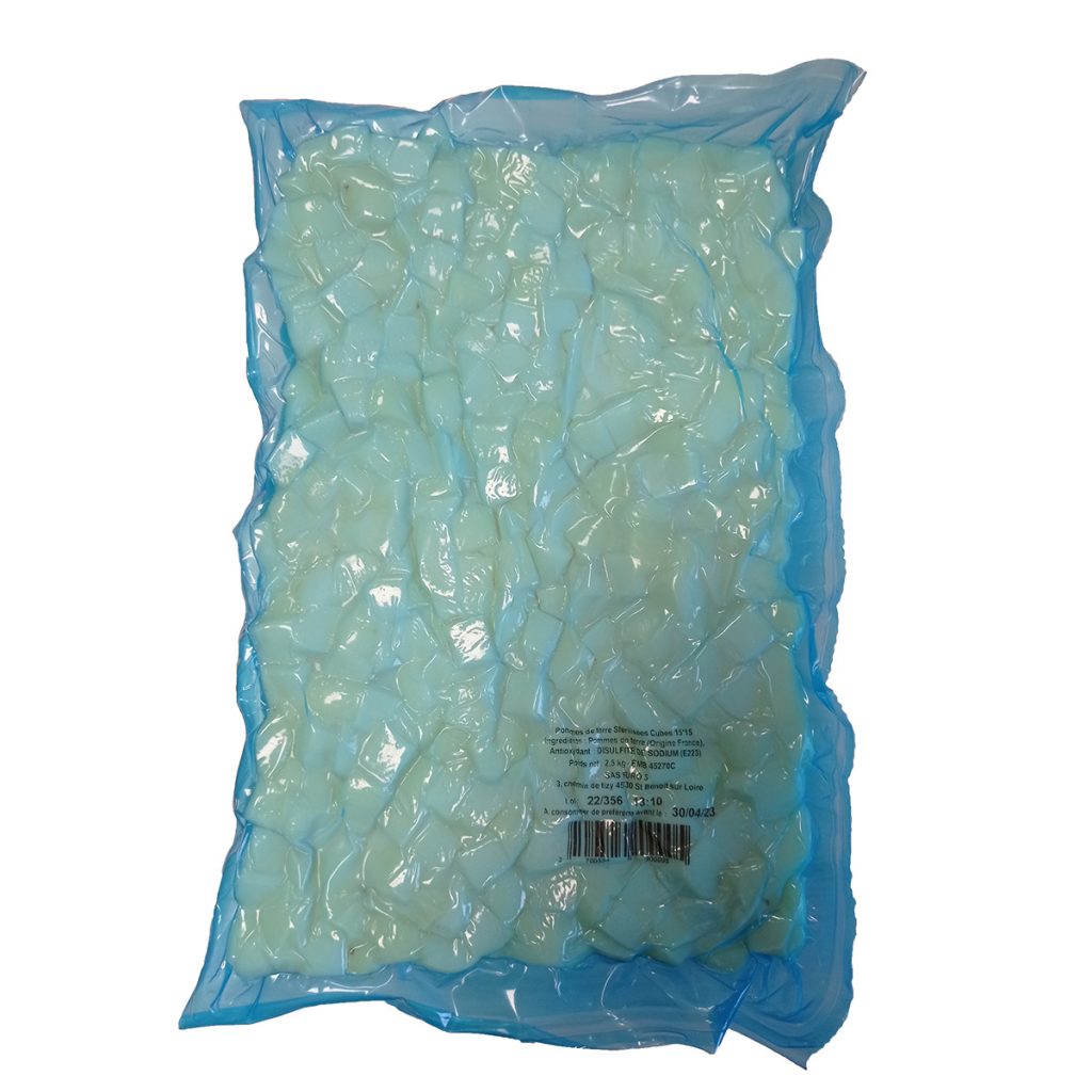 Pommes de terre en cubes pasteurisées 2,5 kg